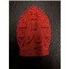 Image 3 : Asian Natural Red Cinnabar Resting Buddha Medallion