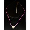 Image 1 : Simple, Cross Pink Necklace