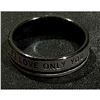 Image 1 : Stainless Steel " LOVE ONLY YOU" w/White Cubic Zurconia Size 10