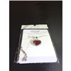 Image 5 : Austrian Crystal with Swarovski Elements - Red heart necklace