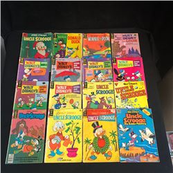 VINTAGE GOLD KEY COMIC BOOK LOT (UNCLE SCROOGE, DONALD DUCK...)