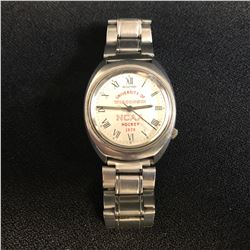 ACCUTRON WRIST WATCH (UNIVERSITY OF WISCONSIN NCAA HOCKEY 1978)