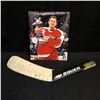 Image 1 : PAVEL BURE GAME USED STICK BLADE WITH PHOTO