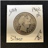 Image 1 : 1902 USA 50c SILVER BARBER (PHILADELPHIA MINTED)