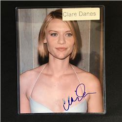 CLARE DANES SIGNED 8 X 10