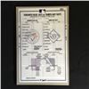 Image 1 : TORONTO BLUE JAYS OFFICIAL DUGOUT LINE UP CARD (MLB HALO)