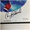 Image 2 : LARRY ROBINSON SIGNED CANADA POST LTD EDITION PAINTING