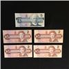 Image 1 : CANADIAN CURRENCY LOT 5 AND 10$ BILLS 1986