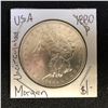 Image 1 : 1880 USA MORGAN SILVER DOLLAR (PHILADELPHIA MINTED) UNCIRCULATED