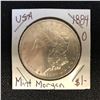 Image 1 : 1884 USA MORGAN SILVER DOLLAR (NEW ORLEANS MINTED) UNCIRCULATED