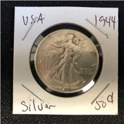 1944 USA SILVER HALF DOLLAR