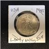 Image 1 : 1945 USA WALKING LIBERTY HALF DOLLAR