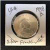 Image 1 : 1948 USA SILVER FRANKLIN HALF DOLLAR (DENVER MINTED)