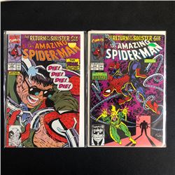 THE AMAZING SPIDER-MAN COMIC BOOK LOT #339/ #334 (MARVEL COMICS)