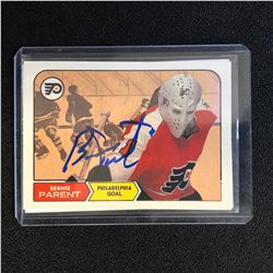 BERNIE PARENT SIGNED HOCKEY CARD