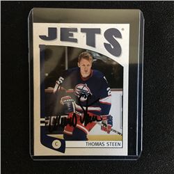 THOMAS STEEN SIGNED JETS HOCKEY CARD