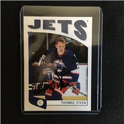 THOMAS STEEN SIGNED JETS HOCKEY CARD