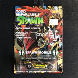 Hot Wheels~"SPAWN MOBILE" Funny Car~1993~McFarlane~1/64 (SIGNED)