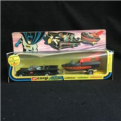 Vintage 1976 Corgi GS-3 Batmobile & Batboat Batman Vehicle Gift Set