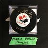 Image 1 : MARIE PHILIP POULIN SIGNED TEAM CANADA HOCKEY PUCK (COJO COA)
