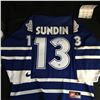 Image 1 : MATS SUNDIN SIGNED CCM MAPLE LEAFS JERSEY (JUST IN CASE COA)