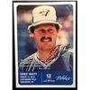 Image 1 : ERNIE WHITT  SUPER SIGNED 5 X 7 JUMBO BASEBALL CARD