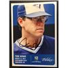 Image 1 : TOM HENKE  SUPER SIGNED 5 X 7 JUMBO BASEBALL CARD