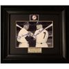 Image 1 : MICKEY MANTLE & JOE DIMAGGIO DUAL SIGNED 8 X 10 FRAMED PHOTO w/ COA