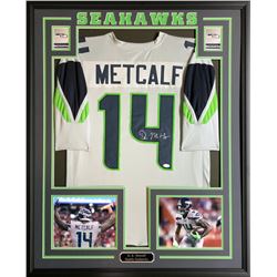 DK Metcalf Signed Seattle Seahawks 30x48 Custom Framed Jersey (JSA COA)