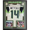 Image 1 : DK Metcalf Signed Seattle Seahawks 30x48 Custom Framed Jersey (JSA COA)