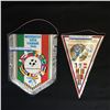 Image 1 : RARE HOCKEY & SOCCER PENNANTS LOT (1990 WORLD CUP OF SOCCER/ 1978 HOCKEY WORLD CHAMPIONSHIPS)