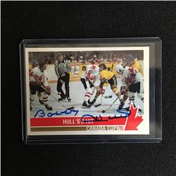 BOBBY HULL SIGNED CANADA CUP 76 HOCKEY CARD