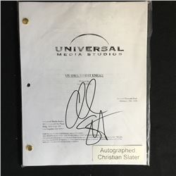 CHRISTIAN SLATER SIGNED "MY OWN WORST ENEMY" SCRIPT