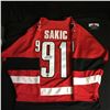 Image 1 : JOE SAKIC SIGNED TEAM CANADA NIKE JERSEY (HOCKEY INK AUTOGRAPHS)
