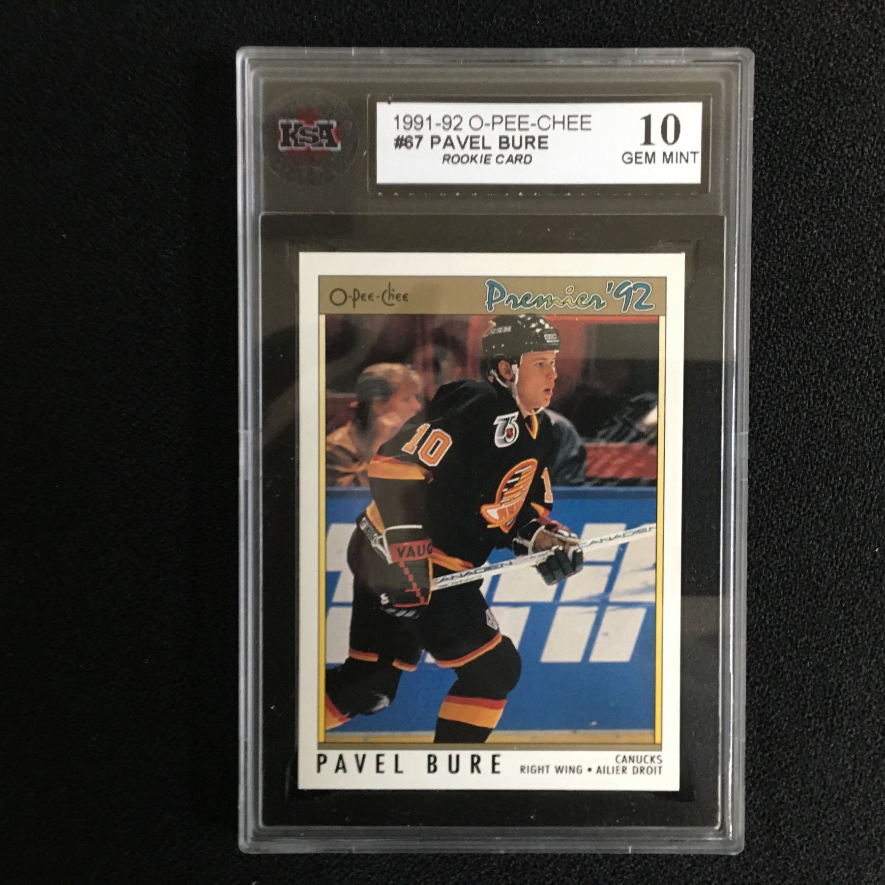 199192 OPEECHEE 67 PAVEL BURE ROOKIE CARD (10 GEM MINT)
