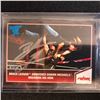 Image 1 : BROCK LESNAR AUTOGRAPHED BEST OF WWE RAW WRESTLING CARD