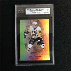 2019-20 UD TIM HORTONS #GE10 SIDNEY CROSBY GOLD ETCHINGS (10 GEM MINT)