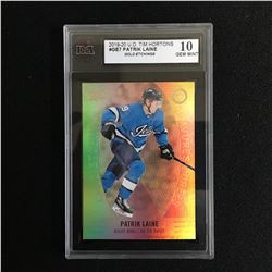 2019-20 UD TIM HORTONS #GE7 PATRICK LAINE GOLD ETCHINGS (10 GEM MINT)