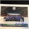 Image 1 : RICHARD BRODEUR SIGNED VANCOUVER CANUCKS TEAM PHOTO PRINT
