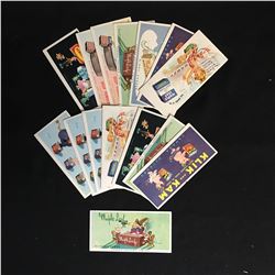 VINTAGE ADVERTISING CARDS LOT