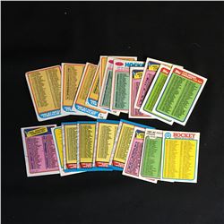 VINTAGE HOCKEY CHECKLISTS LOT