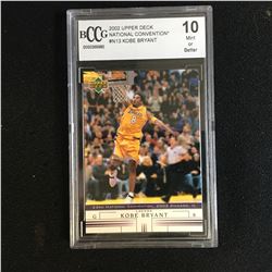 2002 UPPER DECK NATIONAL CONVENTION KOBE BRYANT BCCG 10