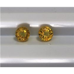 1.49ct Round Shape Yellow Sapphire Dimension 4.7x3.7
