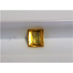 0.50ct Princess Cut Yellow Sapphire Dimension 4.7x4.1