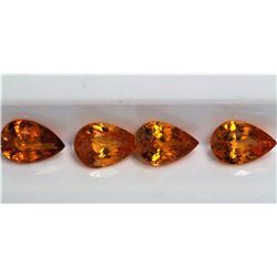 2.15ct Pear ShapeSpessartite Diemsnion 6.1x4x2.7