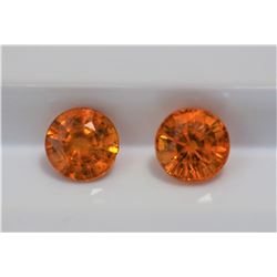 2.0ct Round Shape Match Pair Spessartite   Dimension 5.6x3.2