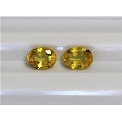 1.17ct Oval Shape Yellow Sapphire Dimension 5.4x4.4x2.8