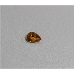 0.87ct Pear Shape Yellow Sapphire Dimension 7.1x5.1x3