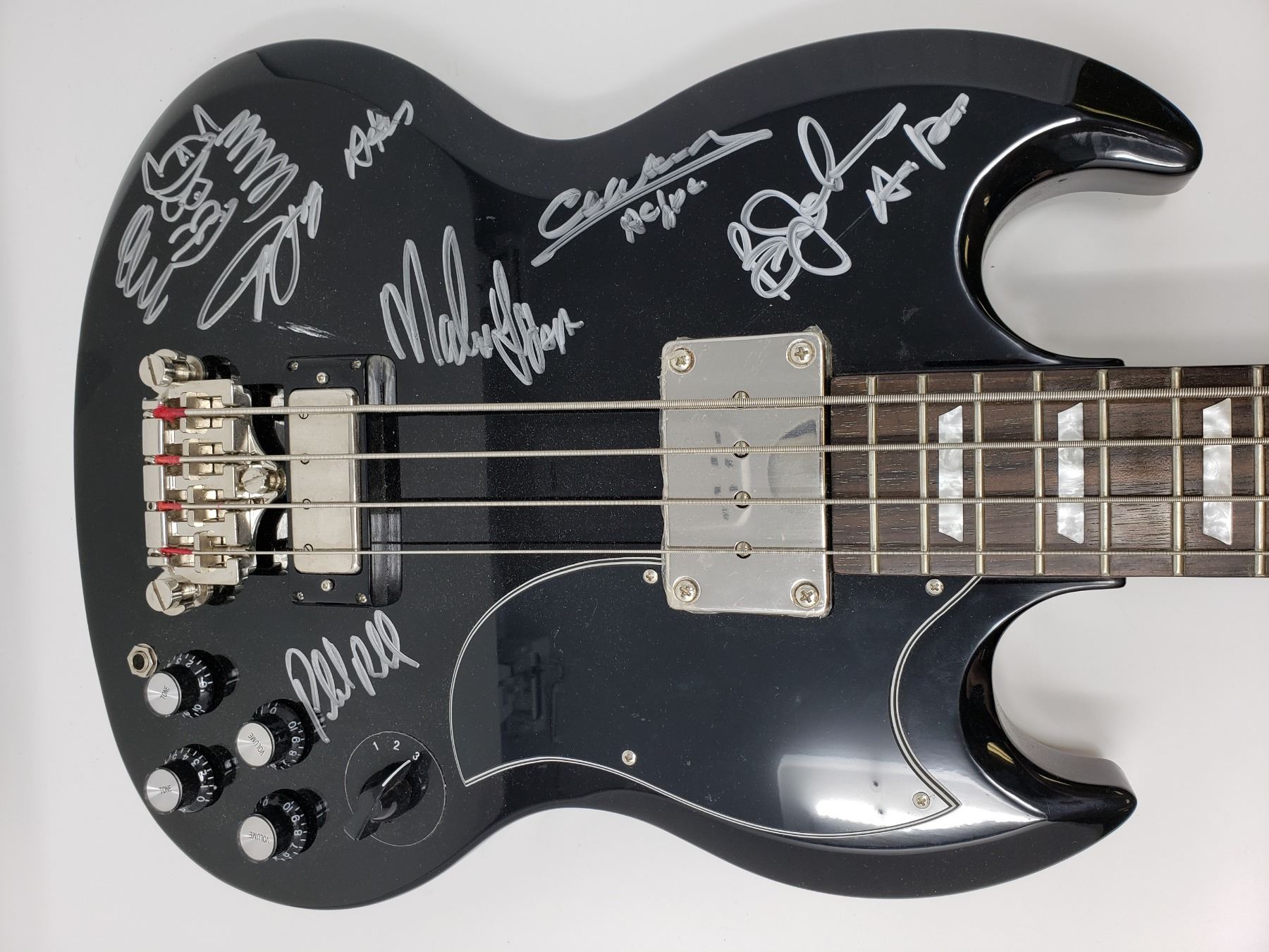 Signed AC/DC Bass Guitar