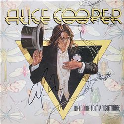 Signed Alice Cooper Welcome To My Nightmare Album Cover